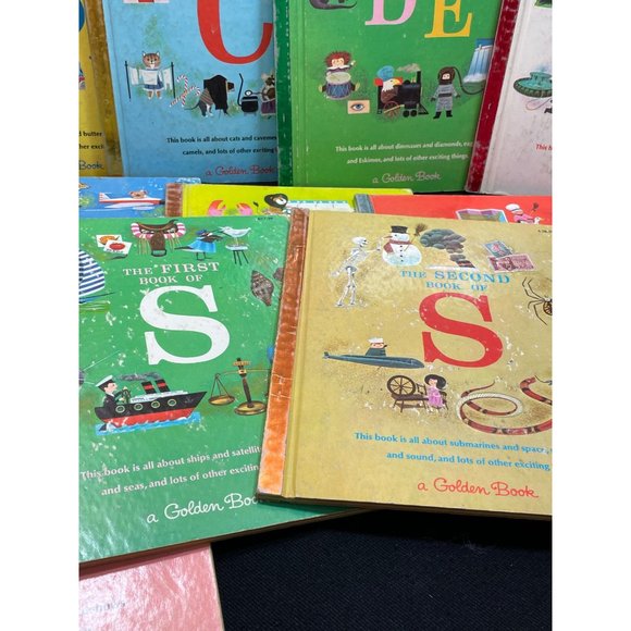 The Golden Book Set Of Alphabet A To Z 1965 Original Set Of 16 - Picture 9 of 15